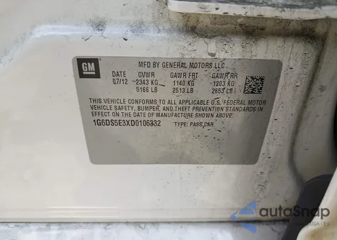 2013 Cadillac Cts Premium from USA, damaged, VIN 1G6DS5E3XD0106332